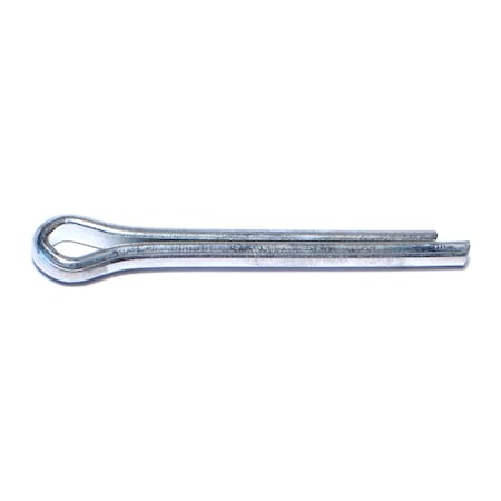 Midwest Fastener Extended Prong Cotter Pin, 1/4 in Dia, 3 in L, Steel, 8 PK 930283